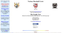 Desktop Screenshot of marshallgenealogy.org