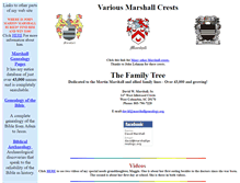 Tablet Screenshot of marshallgenealogy.org